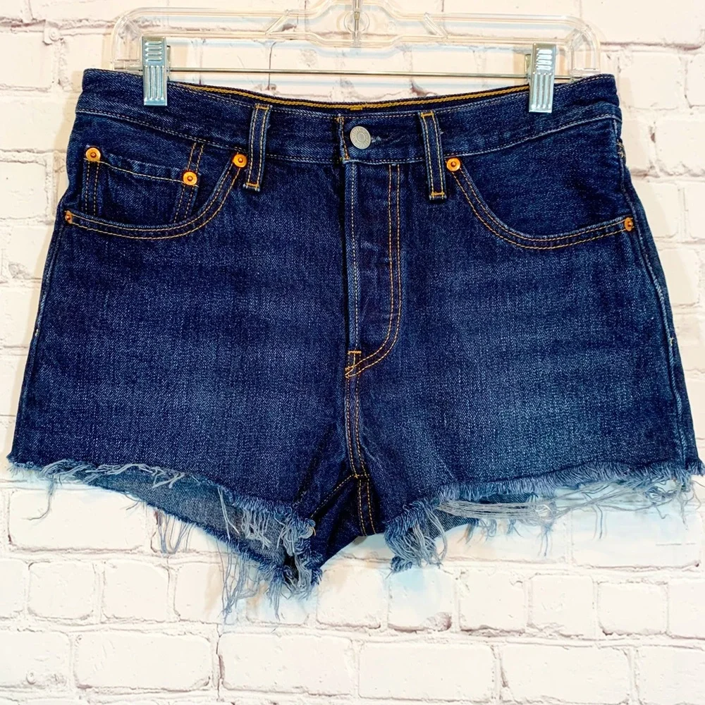 Levi Jeans 501 denim Hi rise Shorts